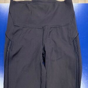 Lululemon Luxtreme black crop with side detailing